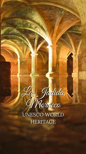 UNESCO WORLD HERITAGE SITES - El Jadida, Morocco 😍 #travel #unesco #morocco