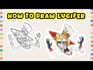 How to Draw Lucifer Morningstar from Hazbin Hotel – Easy Art Lesson