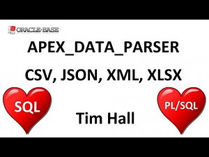 APEX_DATA_PARSER : Convert simple CSV, JSON, XML and XLSX data to rows and columns