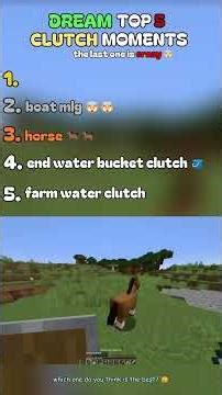 Top 5 Dream MLG Clutches That Broke Minecraft 🤯