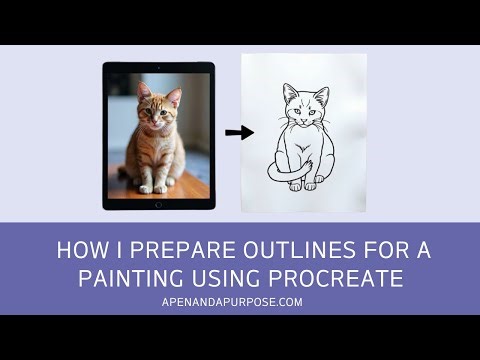 Creating an Outline for a Painting with Procreate