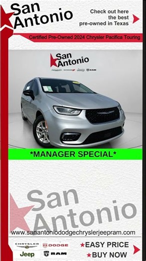 Certified Pre-Owned 2024 Chrysler Pacifica Touring L FWD 4D Passenger Van