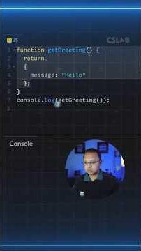 🤯 Frontend Interview Question 5/300 | JS "Return" Trap #shorts #cslab #sikar #coding #javaScript