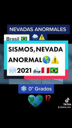 #🌎ALERTA⚠️#BRASIL🇧🇷PERÚ🇵🇪 ALASKA 🏔️#2021 SISMOS, NEVADA, INUNDACIONES