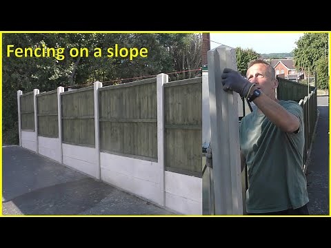 Fencing on a slope