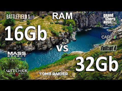 16Gb vs 32Gb RAM Test in 7 Games