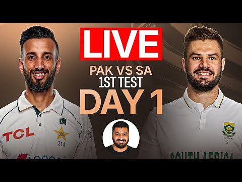 PAK vs SA Live 1st Test Day 1 Live Discussion | Pakistan vs South Africa 2025 |