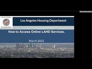 How to Access Online LAHD Services