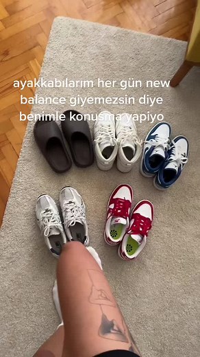 Shoe Collection Showcase: Sneakers and Slides Displayed