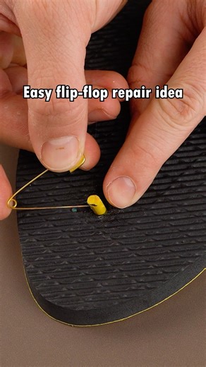 Easy Flip Flop Repair Idea 🎬 This video was produced by Network Media and Aoos Media | Cozy Hacks & Snacks