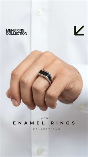 This Ring Hits Different 🖤 Men’s Trending Enamel Ring Collection 📍Multiple Stores Across UAE 🇦🇪 Abu Dhabi | Dubai | Sharjah | Ajman | Ras Al Khaimah [ silver world , Silver Jewelry , Mens Silver Rings, Mens rings, Enamel rings, Mens Fashion ] #enamelearrings #mensrings #enamelmensring #silverworld #silvermensring