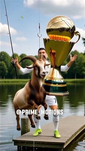Ronaldo Fishes out the WORLD CUP and a GOAT #aifootball #shorts #ronaldoai #goatdebate