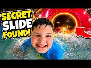 Caleb Found a SECRET Slide at Great Wolf Lodge!
