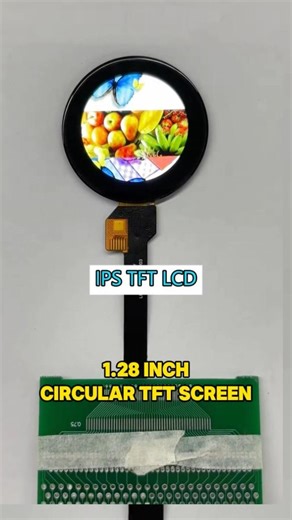 1.28” round IPS LCD with vivid colors & wide viewing angle -for IoT devices. #LCD #IPS #IoT #Display