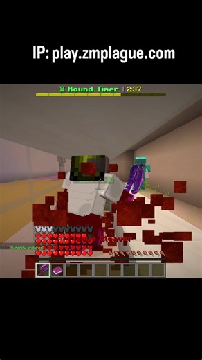 mc.zombie.server on Instagram: "This isn’t normal Minecraft. One team survives. One team infects. Humans fortify stash spots, place sandbags and lasermines, and hold the line until the timer ends. Zombies rush, break defenses, and spread the infection. Jetpacks, boss rounds, bot zombies, and leaderboards make every round different. Even solo players can grind and rise to the top. #minecraft #minecraftserver #minecraftsurvival #minecraftgaming #minecraftcommunity"