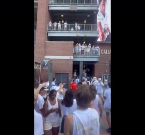 US: Georgia Tech Fans Carry Goalpost Through Atlanta Streets After Upset Win