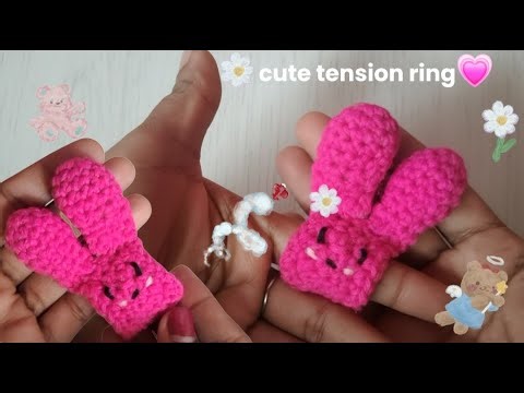 DIY Crochet Tension Ring for Beginners | Super Cute 💖|Loop N cloud