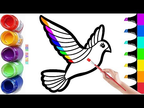 How to Draw a Beautiful Dove of Peace | Easy Step By Step Tutorial #236