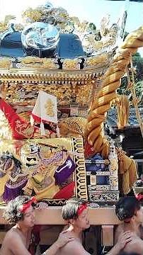 令和６年度松原八幡神社、妻鹿屋台の練り出し
