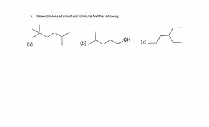 Draw condensed structural formulas for the following:(a) Diag... | Filo