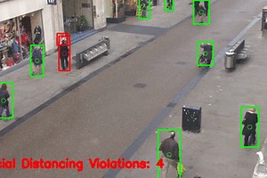 Social distance detection using ML