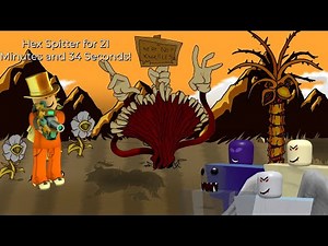 Using the Hex Spitter for 21 Minutes and 34 Seconds || ROBLOX Zombie Attack