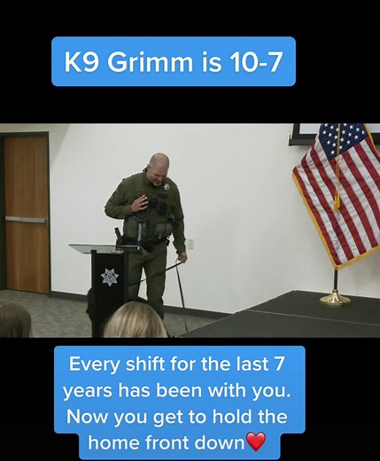 K9 Grimm Retirement Celebration and Community Support