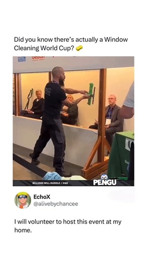 Answer All Questions on Instagram: "The Window Cleaning World Cup is a one-of-a-kind competition that transforms a routine chore into a global showcase of skill and precision. Held annually, it gathers professional window cleaners from around the world to compete against each other in both speed and accuracy. Each contestant is given the same standard-sized window panel, and their challenge is to clean it flawlessly—without leaving behind a single streak, smudge, or missed corner. The competitio