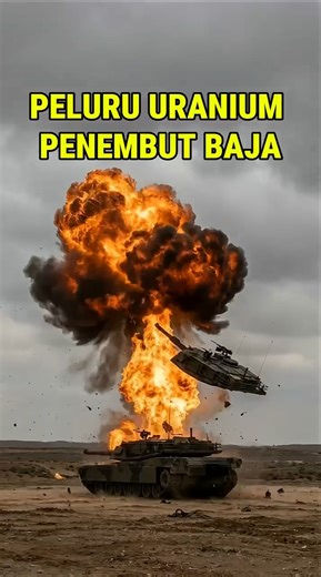 PELURU URANIUM: Panah Kinetik Penembus Lapis Baja! #bomatom #uranium #faktasains #teknologimiliter