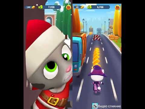 Talking tom gold run lucky patcher part 73 which Angela vs Santa Tom