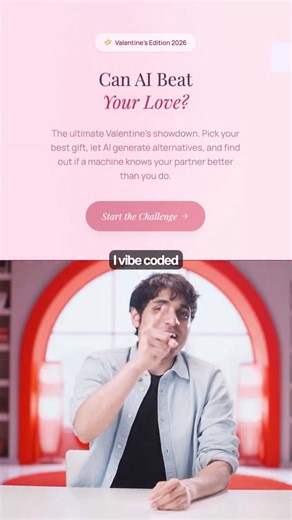 Varun Mayya on Instagram: "built this entire app with one prompt using Emergent. #AD I just described the challenge: 'Build me a Valentine's gift comparison app where users enter their budget, partner's details, their gift idea, and AI generates alternatives for blind voting.' And it built the whole thing—frontend, backend, AI integration. Now what's interesting about Emergent—and why we partner with them—is that the tool is not just for building prototypes. This is a production-ready app. I can