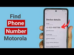 How to Find your Phone Number on a Motorola Phone