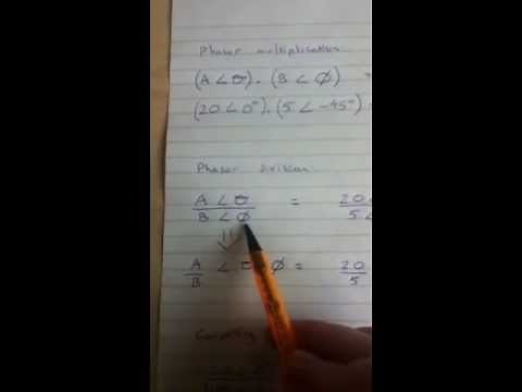 ELEC142 phasor multiplication, division and rectangular num
