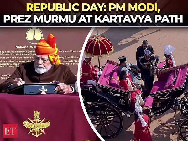 Republic Day 2025: PM Modi at National War Memorial; Prez Murmu, Indonesia Prez leave for Kartavya Path in a special carriage