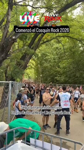 Arrancó el Cosquin Rock 2026 !!! Seguí la transmision en civo desde Live Caden ehat y Live Cosquín Rock !!! | Live FM Sierras de Cordoba