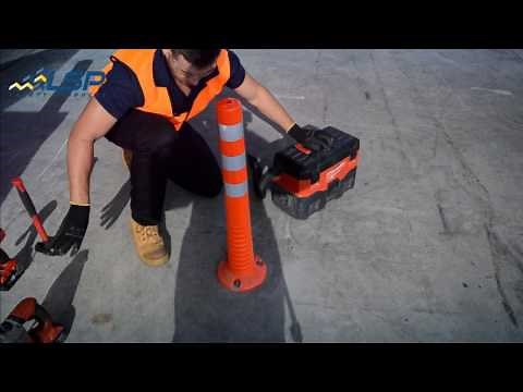LSP Safety Products - Flexible Bollard Installation