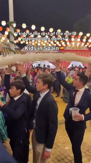Los niños en la feria de Sevilla