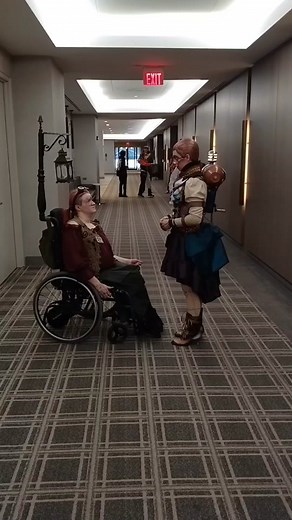 By my calculation, it is (searching vocabulary...) ...risky business, to attempt large arm gestures. A misinterpretation of the expected response led to a jammed ball socket. But the