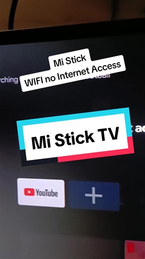 Fix Mi Stick Wifi Has No Internet Access #mistick #mistickTV #WifiNoInternetAccess #nointernet