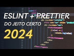 A MELHOR forma de usar o ESLINT + PRETTIER em 2024