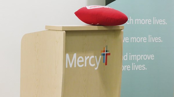 Mercy Health gets donation for heart surgery recovery pillows