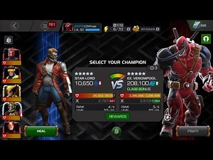 LOL One Shot Series Star Lord vs Venompool - Marvel Contest of Champions