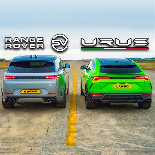 580K views · 10K reactions | Range Rover Sport SV vs Lambo Urus Perf: DRAG RACE  | carwow | Facebook