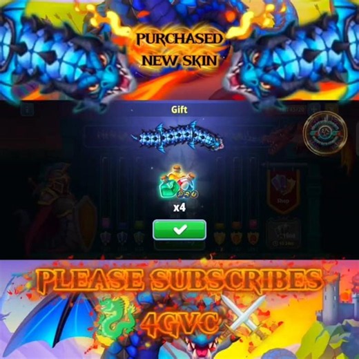 🐉⚔️ Worms Zone.io Knights And Dragons 2026 🐉⚔️ Purchased New Skin, Azurion 🐉⚔️_W$1439