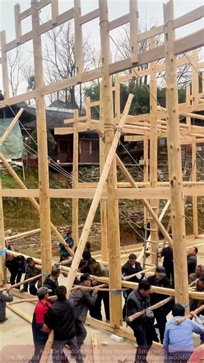 Traditional Wooden House Construction: From Timber to Frame, Every Step is a Legacy