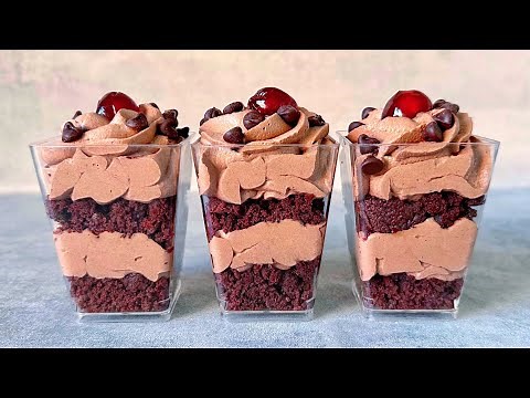 Chocolate dessert cups - no bake dessert. Easy and Yummy!