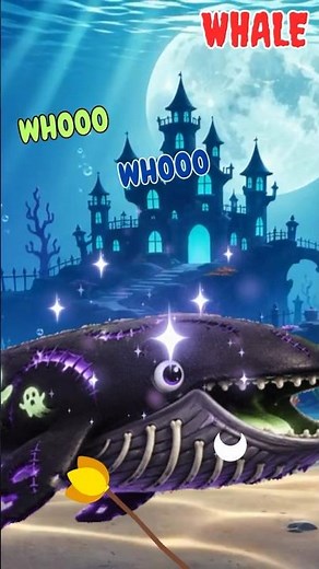 Halloween Sea Animals Song🎃 Vampire Dolphin Pumpkin Whale🌊 Learn Spooky Ocean Animal Sounds for Kids
