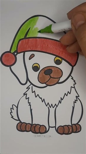 🐶Cute Puppy 🐕#coloring #puppy #kids #cutepuppy #creativity #coloring #shorts