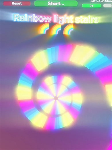 Rainbow light stairs 🌈🌈🌈 #roblox #unaoc #rainbow #stairs #fall #robloxtrend #spring