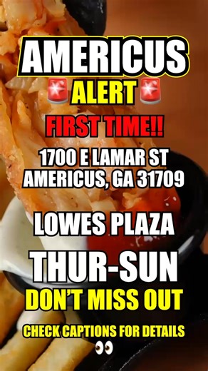🚨 BREAKING NEWS AMERICUS 🚨 THE CHAMPIONSHIP EGGROLL TRUCK IS IN TOWN FOR THE FIRST TIME! 🏆🔥 THURSDAY - SUNDAY 02/19–02/22! 🎉 20 FREE MEAL GIVEAWAY! 🎉 📍1700 E Lamar St Americus, GA 31709 (LOWE'S PARKING LOT) OPEN TO THE PUBLIC! ⏰ THURS-SUN 10:30AM – Until Sell Out (11AM THURS) ⭐ SUNDAY SPECIAL HOURS: 9:30AM – 5:30PM (or until sell out) 🎉20 FREE MEAL GIVEAWAY!🎉 REPOST/SHARE this post and tag as many friends as you can in the comments to enter! 20 grand prize winners will be chosen! FREE M